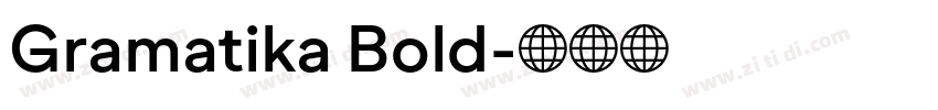 Gramatika Bold字体转换